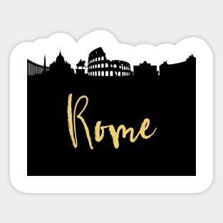 ROME ITALY DESIGNER SILHOUETTE SKYLINE ART Sticker